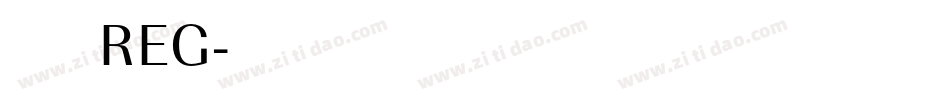 包图粗黑体 REG字体转换